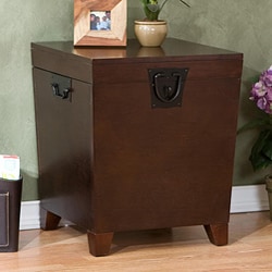 Pyramid Espresso Trunk End Table