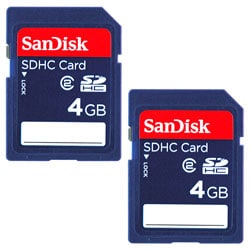 SanDisk 4GB SDHC Memory Card (Pack of 2)