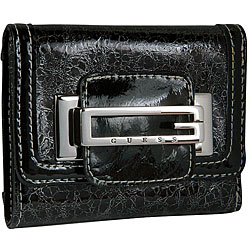 Guess Women's 'Camden' Black Tri-fold Wallet