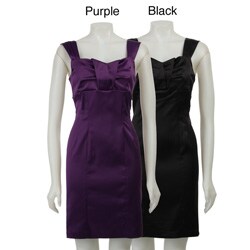 Ronni Nicole Women's Square Neck Satin Dress