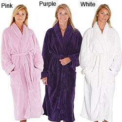 Alexander Del Rossa Women's 14-oz Fleece Long Bathrobe