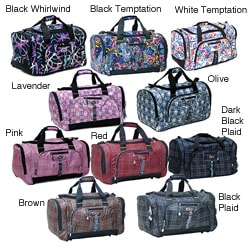 CalPak Hollywood Plaid 22 Inch Carry On Duffel Bag