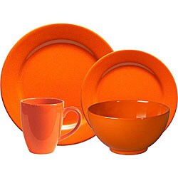 Waechtersbach Orange Peel 4-piece Boxed Place Setting