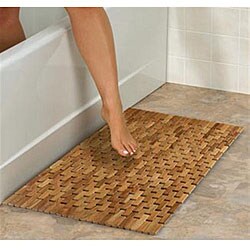 Pollenex by Conair Flexible Teak Shower Mat