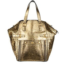 Yves Saint Laurent 'Downtown' Metallic Gold Medium Tote