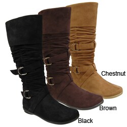 Glaze by Adi Women's Microsuede Slouchy Boots