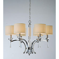 Crystal Base 6-light Chandelier