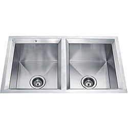 Vigo Offset 16-gauge Stainless Steel Undermount Kitchen Sink