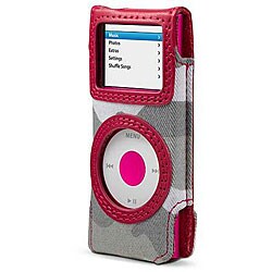 Belkin Grey/ Red Camo Canvas Case for iPod Nano 