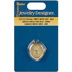 Darice Simple Gold Oval Watch Face