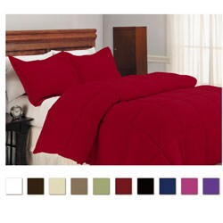 Microfiber Down Alternative Polyester Fill 3-piece Comforter and Sham Set