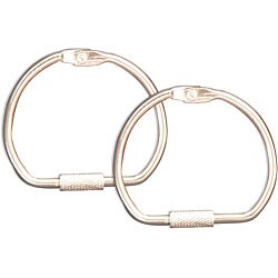 Custom Binding 1.5-inch Medium Anitque Silver D-Rings (Pack of 8)