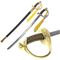 USMC Gold NCO Ceremonial Printed Marine Dress Sword