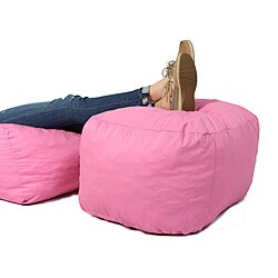 Boz FufSack Pink Twill Ottoman