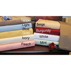 Egyptian Cotton 300 Thread Count Solid Sheet Set