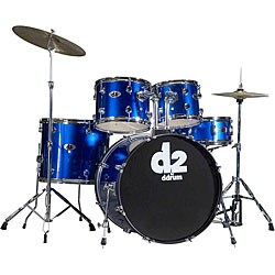 DDrum D2 Beginner 5-piece Police Blue Drum Set