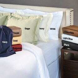 Egyptian Cotton 530 Thread Count Solid Duvet Cover Set