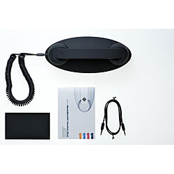 Black 'Retro Moshi Moshi' Handset with Base