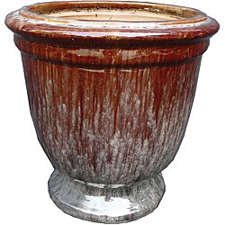 Michael Carr Designs Falling Brown Urn (Set Of 2)
