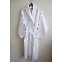 Authentic Hotel and Spa Turkish Cotton Unisex Waffle Weave Bathrobe