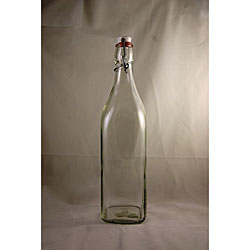 Clear Glass Swing Bottles with Ball Style Clamp Lid (Pack of 2)