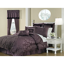 Lorenzo Purple 8-piece Queen-size Comforter Set