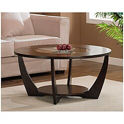 Archer Espresso Coffee Table with Shelf