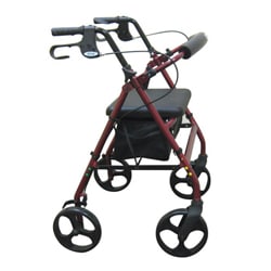 Drive Aluminum Fold Up/ Removable Back Support and Padded Seat Rollator