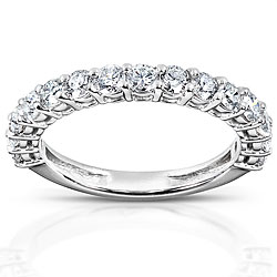 14k White Gold 1ct TDW Diamond Wedding Band (H-I, I1-I2)