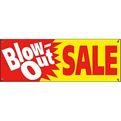 Blowout Sale Vinyl Banner (8' x 3')