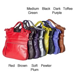 ILI Medium Leather Fold-over Tote