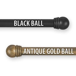 Simply Elegant 28 to 50-inch Adjustable Curtain Rod Set