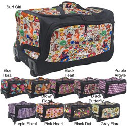 Olympia Supreme Printed Polyester 26-inch Rolling Duffel