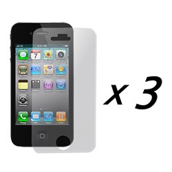 Clear Apple iPhone 4 Screen Protector (Pack of 3)