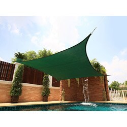 Medium Square Green Sail Sun Shade