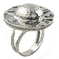 Beverly Hills Charm Silver Antique-style Fashion Ring