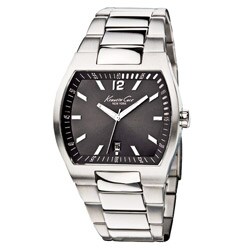 Kenneth Cole Men's Stainless Steel Black Dial Watch