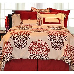 Cherry Blossom 12-piece California King-size Bed in a Bag with Sheet Set