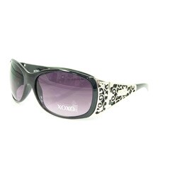 XOXO Chardonnay Black Metal Side Detail Sunglasses 
