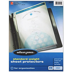 Wilson Jones Standard Weight Sheet Protectors (Case of 250)