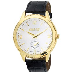 August Steiner Men's Leather Strap Watch