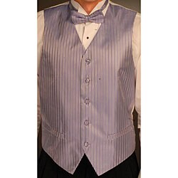 Ferrecci Men's Purple Microfiber Vest Set 