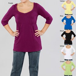 Lou Lou Women's Empire Waist 3/4-sleeve Tunic 