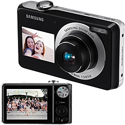 Samsung Dual View PL100 12.2MP Digital Camera (Refurbished) 