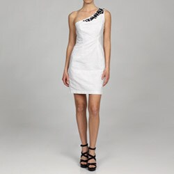 London Times Women's Embellished One-shoulder Dress