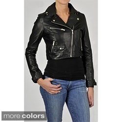 Knoles & Carter Women's Leather Motorcyle Jacket