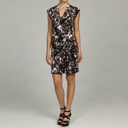 Jessica Simpson Women's V-neck Draped Dress