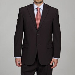 Geoffrey Beene Men's Dark Brown Wool 2-button Suit 