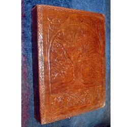 Leather and Recycled Paper Tree of Life Journal (India)
