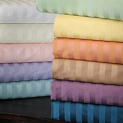 Delray Sateen 600 Thread Count Striped 6-piece Sheet Set